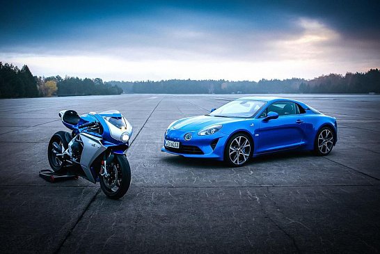 MV Agusta и Alpine показали ограниченный мотоцикл в стиле ретро