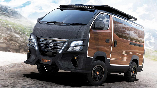 Компания Nissan представила туристический концепт Caravan Mountain Base 
