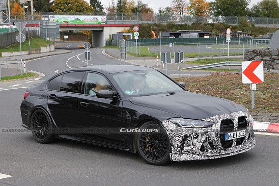 BMW M3 CS 2024 года показали на шпионских фото в преддверии дебюта