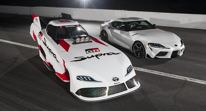 Toyota представила «забавный» гоночный спорткар GR Supra для сезона NHRA 2022 года