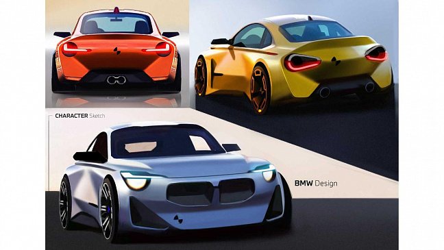 Опубликованы ранние эскизы BMW 2 Series 2022 года 