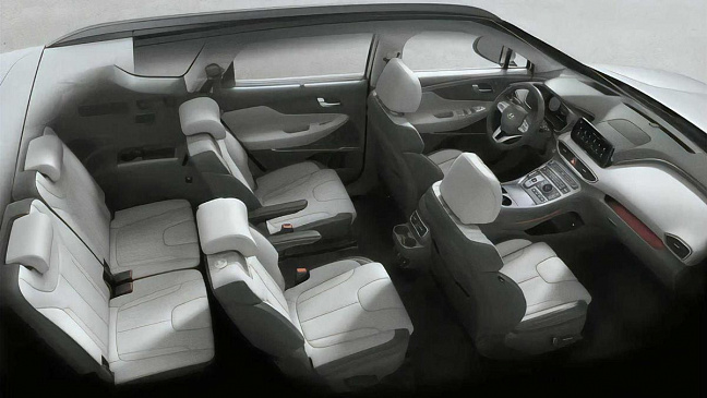 Кроссовер Hyundai Santa Fe получит шестиместную версию
