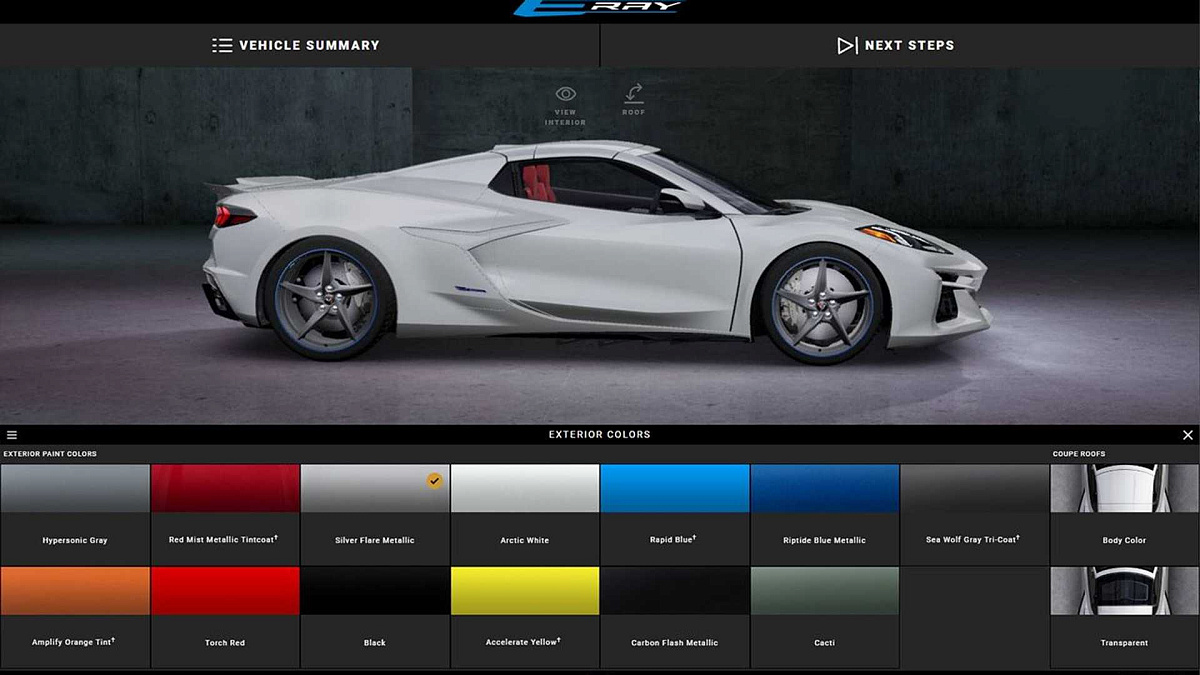 Компания Chevrolet непреднамеренно показала новый Chevrolet E-Ray 2024 года на своем сайте