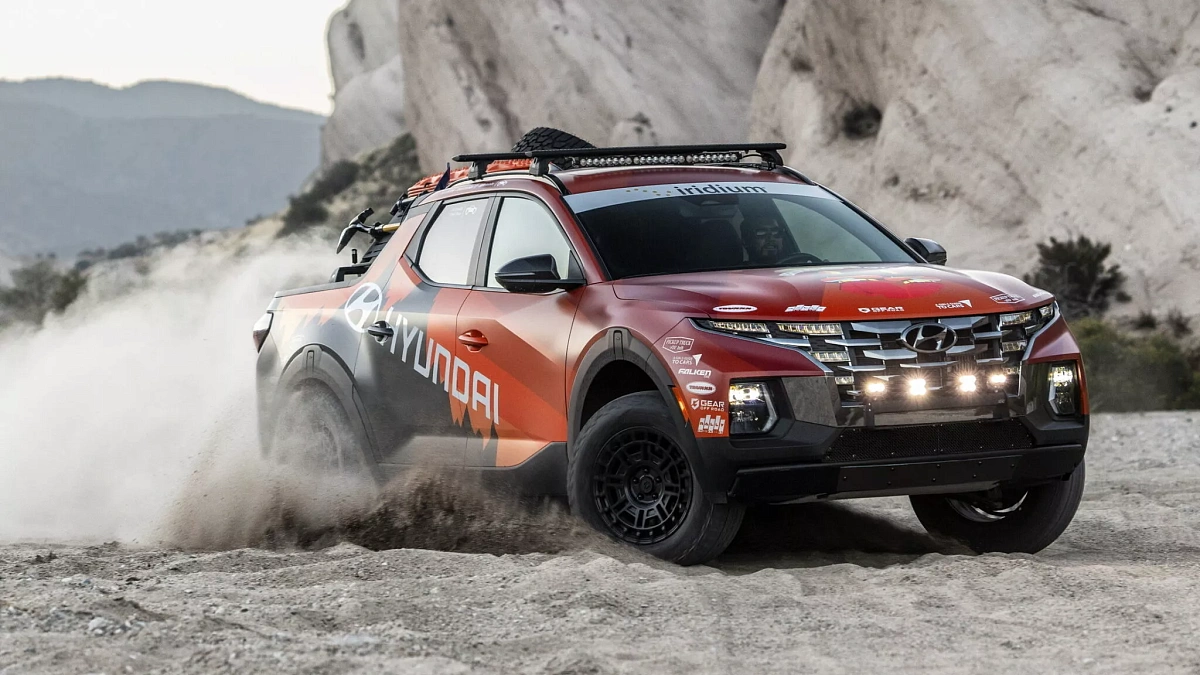 Hyundai представила кастомный внедорожник Santa Cruz для Rebelle Rally 2023 года