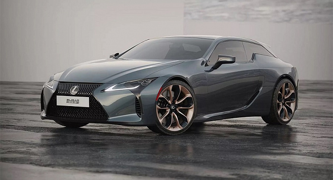 В Интернете показали рендеры Lexus LC 500 Shooting Brake