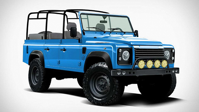 Бренд Function разработал удлиненный внедорожник Land Rover Defender на базе Jeep Wrangler