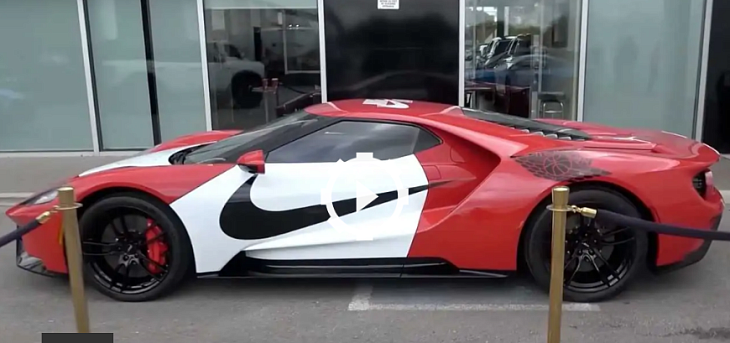 В Сети показали единственный FORD GT с дизайном в стиле Nike