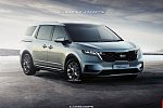 В сети появилось изображение обновленного минивэна Kia Sedona