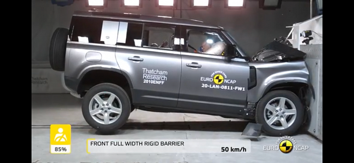 Land Rover Defender стал «отличником» краш-тестов Euro NCAP