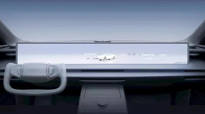 Серийный седан Geely Galaxy E8 получил метровый экран в салоне