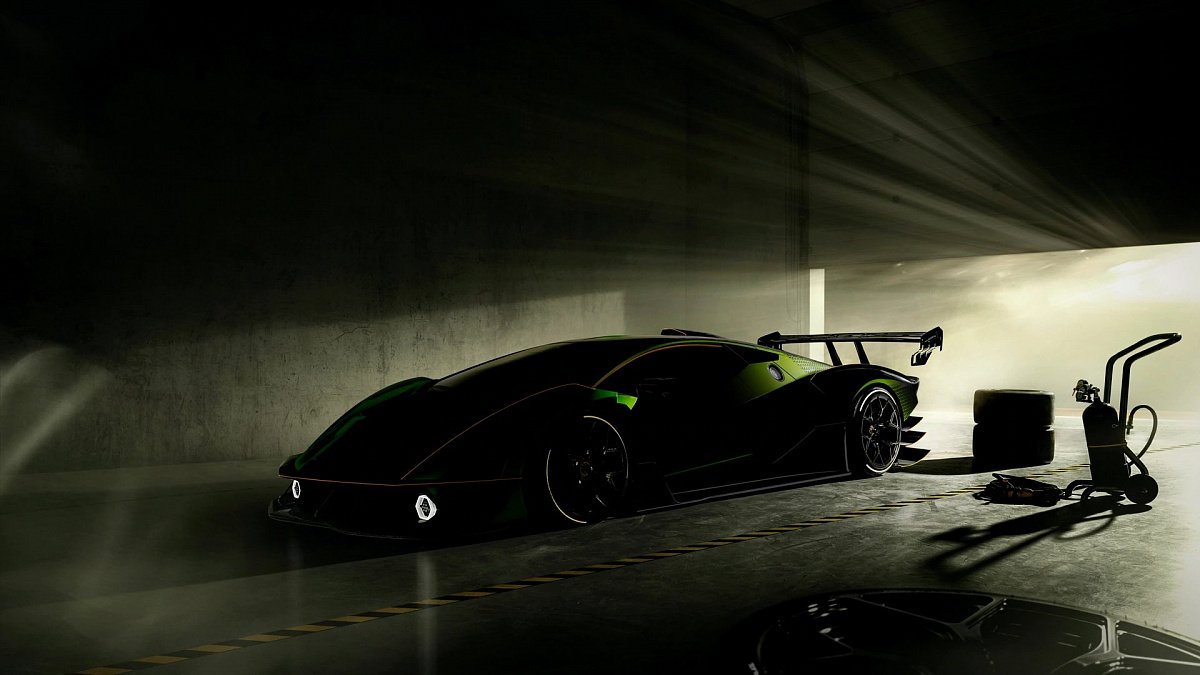 В сети появился тизер трекового Lamborghini SCV12