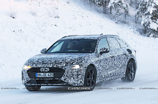 Audi A4 Avant 2024 модельного года с подключаемым гибридным агрегатом засветился на шпионских фотоснимках