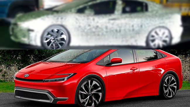 Первое шпионское фото новой Toyota Prius 2023 намекает на радикальное изменение дизайна
