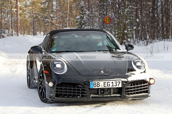 Новый Porsche 911 Cabriolet Facelift 2023 засветился с интересными новостями
