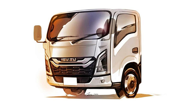 Компания Isuzu представила сильно измененную версию грузовика Isuzu Elf 