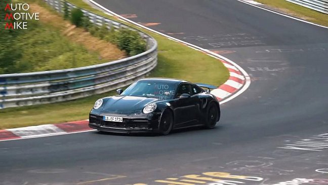 Новый Porsche 911 Turbo опять замечен на Нюрбургринге 