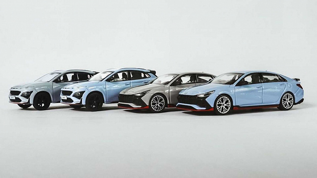 Компания HYUNDAI запускает миниатюрные модели своих автомобилей Hyundai N