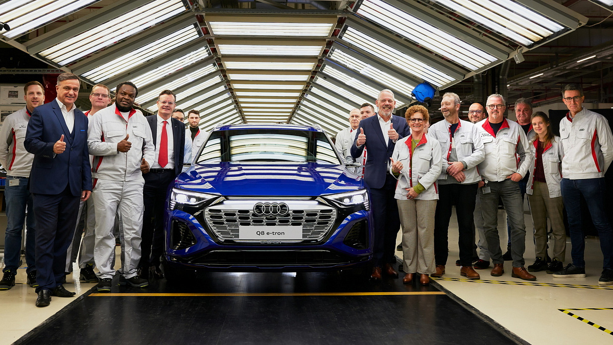 Компания Audi начала производство Q8 e-tron нового поколения на заводе в Бельгии