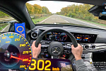 Смотрите, как Mercedes-AMG E63 S 2023 года мчится по автобану со скоростью 302 км/ч