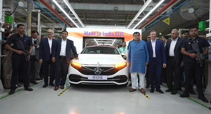 Mercedes-Benz начал выпуск MERCEDES EQS 580 на заводе в Индии с запасом хода 677 км