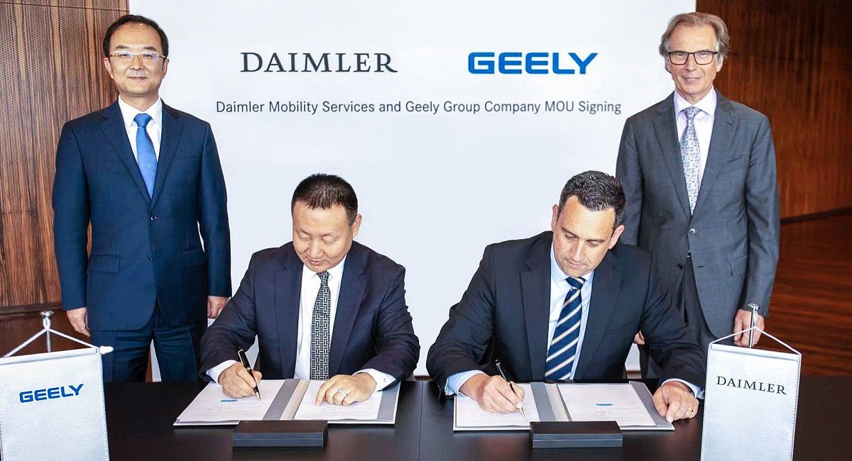 Daimler и Geely создают совместное предприятие по перевозкам в Китае