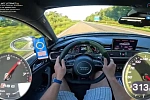 Редкий Audi RS6 Nogaro Edition от ABT разогнался до 312 км/ч на автобане