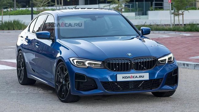 В Сети показали первые рендеры обновленного седана BMW 3 серии G20