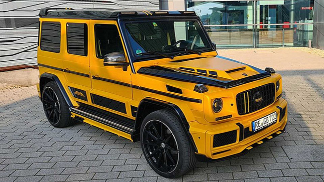 Сумасшедший широкофюзеляжный Mercedes G-Class выглядит как школьный автобус