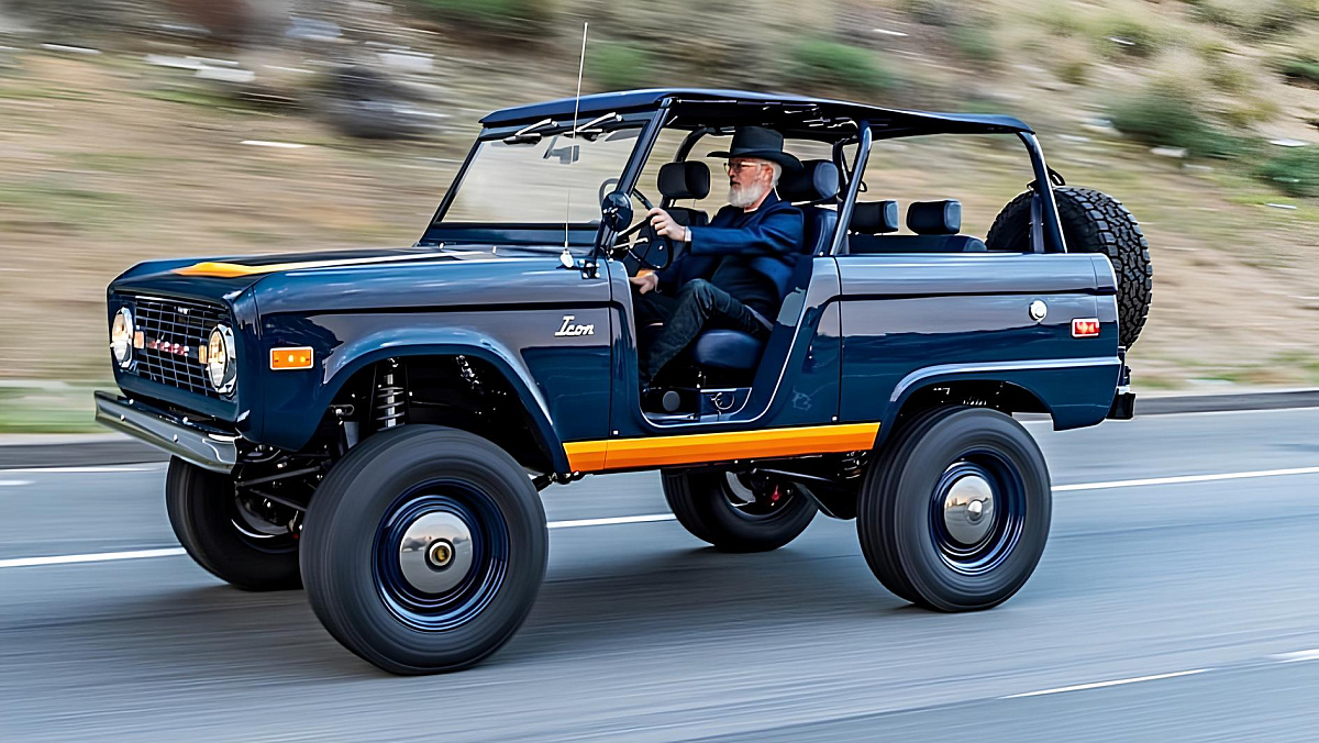 ICON 4x4 перевернул мир: Ford Bronco 1970 года превратился в дерзкого родстер-мечту