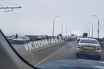 В Астрахани массовое ДТП заблокировало движение на Новом мосту