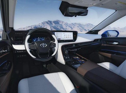 Марка Toyota представила водородный седан Toyota Mirai 2023 года с новой мультимедиа