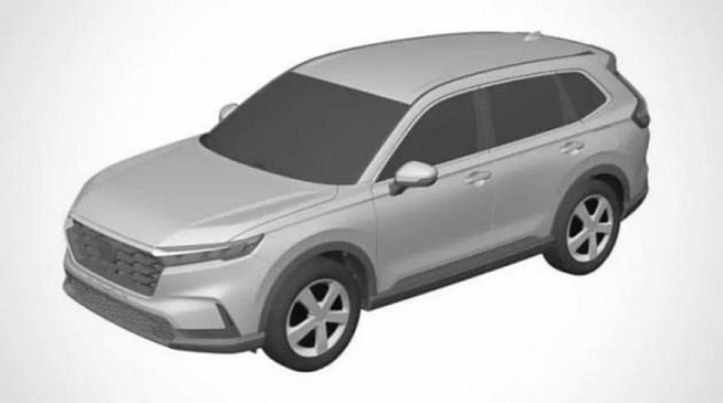 Honda получила патент на новый дизайн кроссовера Honda CR-V нового поколения