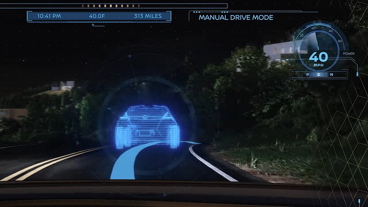 Nissan раскрыла подробности дополненной реальности Invisible-to-Visible (I2V)