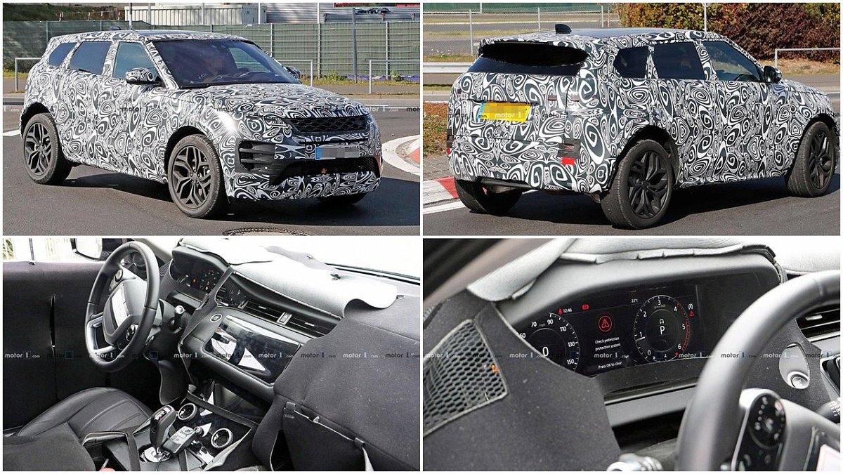 Новая версия Range Rover Evoque замечена на испытаниях в Нюрбургринге