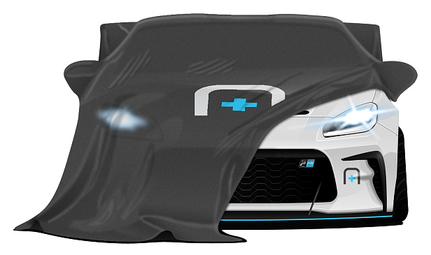 Спорткар Scalar Performance дразнит гоночный автомобиль Toyota GR86 EV для выставки SEMA