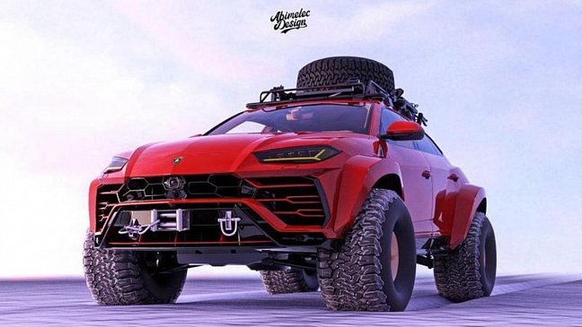 В Сети рассекретили внешность экспедиционного Lamborghini Urus