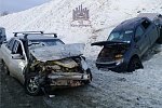 В Красноярске после ДТП у авто оторвалось колесо