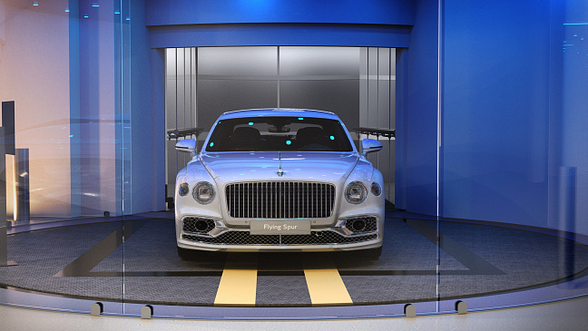 Компания Bentley представила автомобильный лифт Dezervator для своего 61-этажного здания в Майами