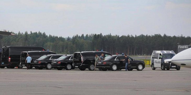 Президентский лимузин Aurus прибыл в Финляндию
