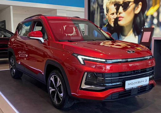 В продаже появились кроссоверы «Москвич 3» 2026 года: известны цены