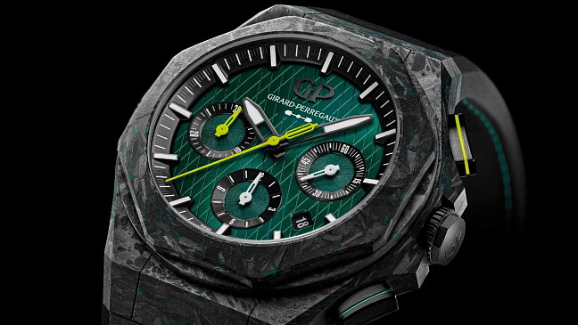 Aston Martin и Girard-Perregaux представили часы, которые сделаны из гоночного болида Формулы-1