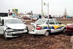 В Ростове-на-Дону в одну аварию попали два учебных авто