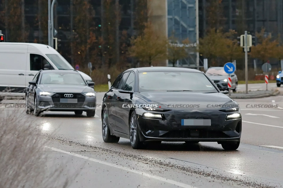 Новый Audi A6 Avant E-Tron без камуфляжа представлен на шпионских фотоснимках