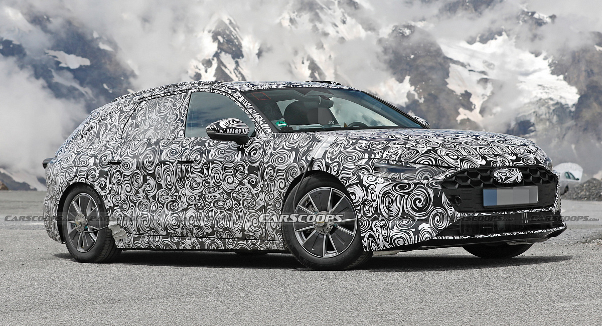 Новый Audi S4 Avant 2024 года готовит передние тормоза во время испытаний