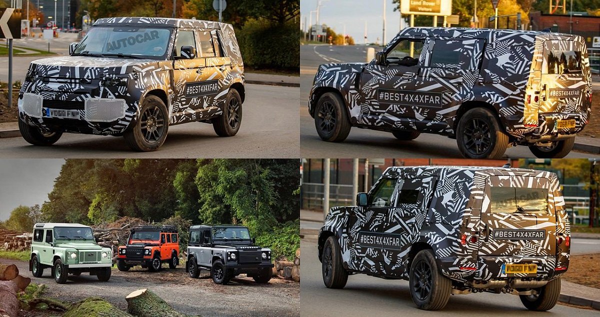 Новая версия Land Rover Defender впервые вышла на дорожные испытания
