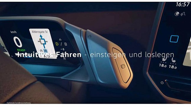 Интерьер будущего электрохэтчбека VW ID.3 выглядит очень интересно