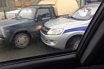 В Сызрани в аварию попал полицейский автомобиль