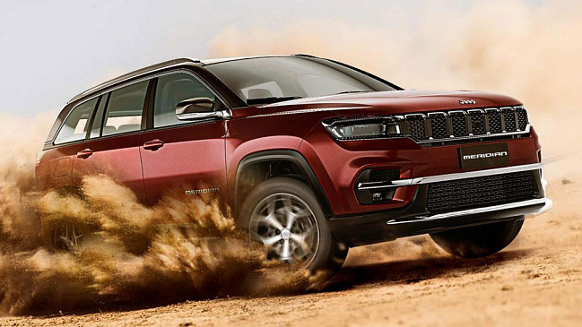 Компания Jeep представила семиместный кроссовер Jeep Meridian для индийского рынка
