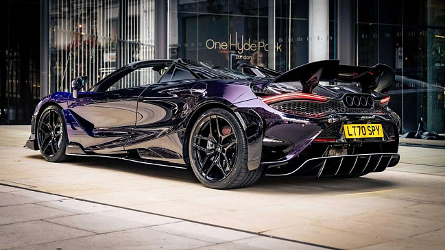 Оттенок кузова спортивного McLaren 765LT Spider стоит 30 млн.руб. 