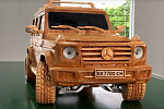 В Интернете показали вырезанную вручную деревянную модель Mercedes-Benz G500 4×4